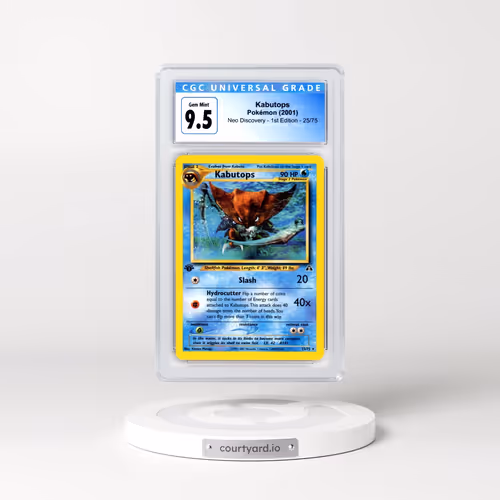 2001 Neo Discovery #25/75 Kabutops - 1st Edition (CGC 10 GEM MINT)