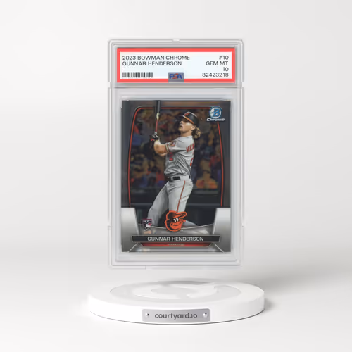 2023 Bowman Chrome #10 Gunnar Henderson (PSA 10 GEM MINT)