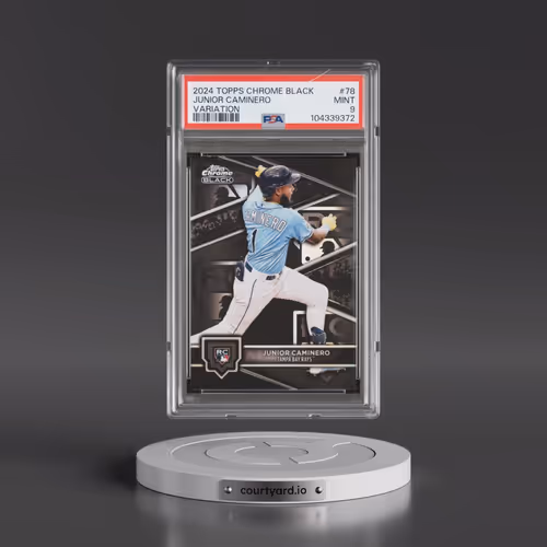 2024 Topps Chrome Black #78 Junior Caminero - Variation (PSA 9 MINT)