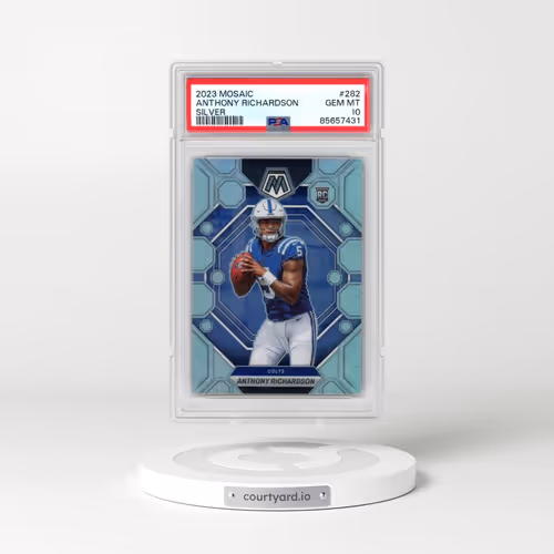 2023 Panini Mosaic #282 Anthony Richardson - Silver (PSA 10 GEM MINT)