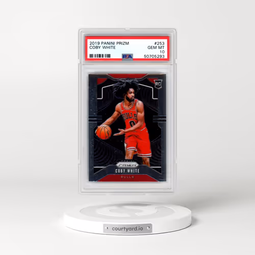 2019 Panini Prizm #253 Coby White (PSA 10 GEM MINT)