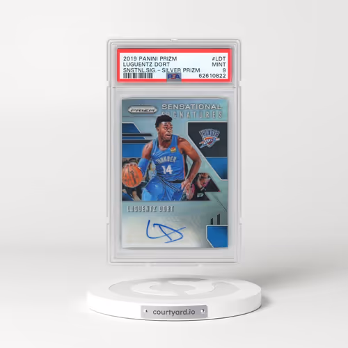 2019 Panini Prizm Sensational Signatures #LDT Luguentz Dort - Silver Prizm (PSA 9 MINT)