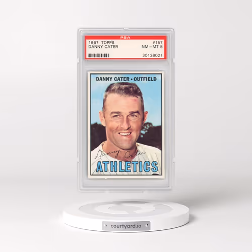 1967 Topps #157 Danny Cater (PSA 8 NM-MT)