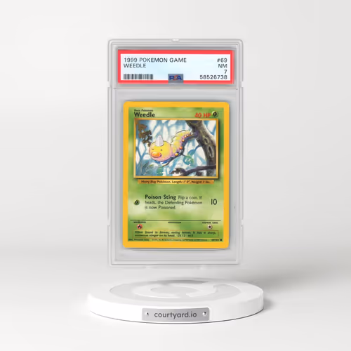 1999 Pokémon Game #69 Weedle (PSA 7 NM)