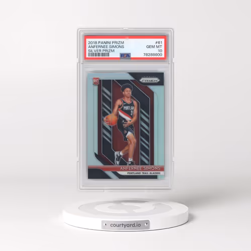 2018 Panini Prizm #61 Anfernee Simons - Silver Prizm (PSA 10 GEM MINT)