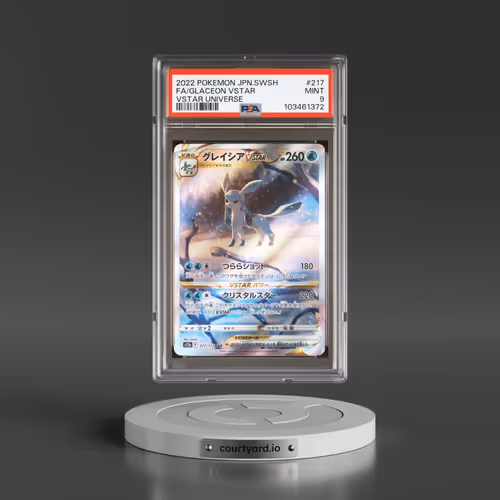 2022 Pokémon Sword & Shield Vstar Universe #217 Glaceon Vstar - Full Art (PSA 9 MINT)