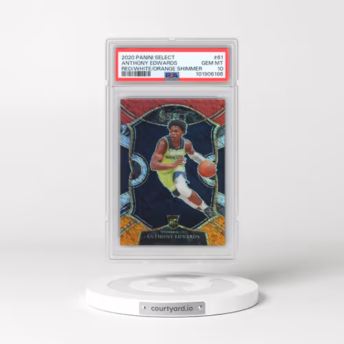 2020 Panini Select #61 Anthony Edwards - Red/White/Orange Shimmer (PSA 10 GEM MINT)