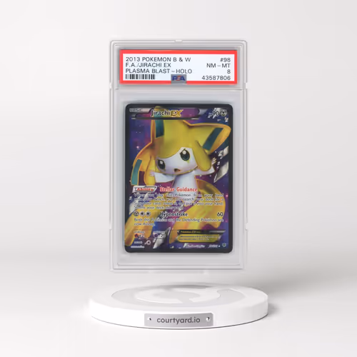 2013 Pokémon Black & White Plasma Blast #98 Jirachi EX - Holo Full Art (PSA 8 NM-MT)