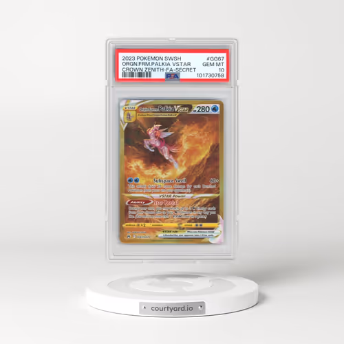 2023 Pokémon Sword and Shield Crown Zenith #GG67 Origin Forme Palkia Vstar - Full Art Secret (PSA 10