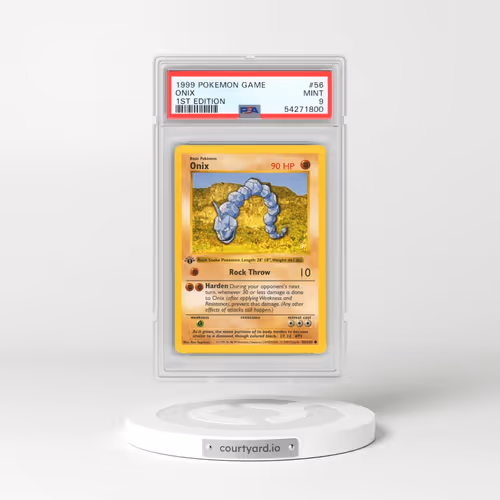 1999 Pokémon Game #56 Onix - 1st Edition (PSA 9 MINT)