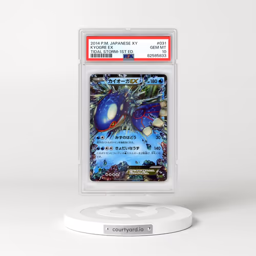 2014 Pokémon XY Tidal Storm #031 Kyogre EX - 1st Edition Holo (PSA 10 GEM MINT)