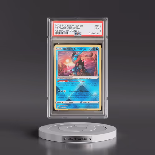 2022 Pokémon Sword & Shield Astral Radiance #046 Radiant Greninja - Holo (PSA 9 MINT)