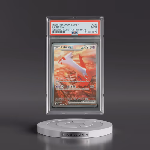 2024 Pokémon Ssp EN-Surging Sparks #239 Latias EX - Holo Special Illustration Rare (PSA 9 MINT)