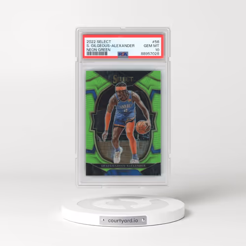 2022 Panini Select #56 Shai Gilgeous-Alexander - Neon Green (PSA 10 GEM MINT)
