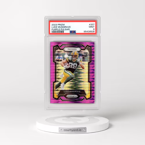 2023 Panini Prizm #337 Luke Musgrave - Purple Pulsar (PSA 9 MINT)