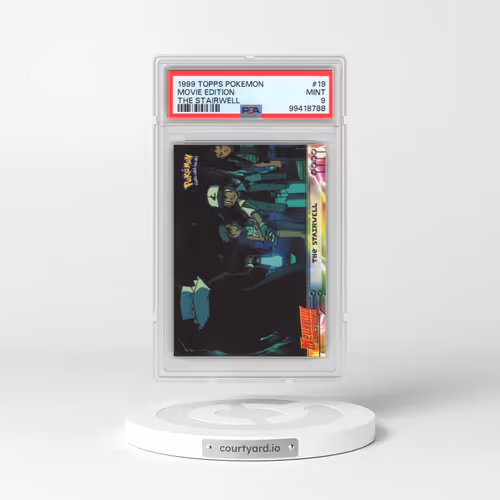 1999 Topps Pokémon the Movie Edt #19 Movie Edition - The Stairwell (PSA 9 MINT)