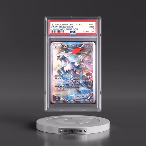 2015 Pokémon Legendary Shine Collection #021 White Kyurem - 1st Edition Full Art (PSA 9 MINT)