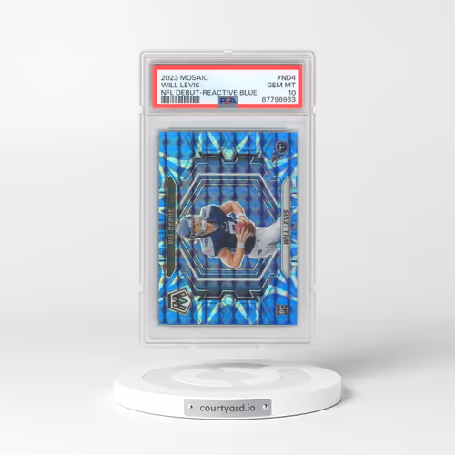 2023 Panini Mosaic NFL Debut #ND4 Will Levis - Reactive Blue (PSA 10 GEM MINT)
