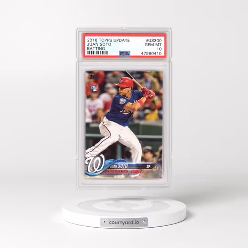 2018 Topps Update #US300 Juan Soto - Batting (PSA 10 GEM MINT)