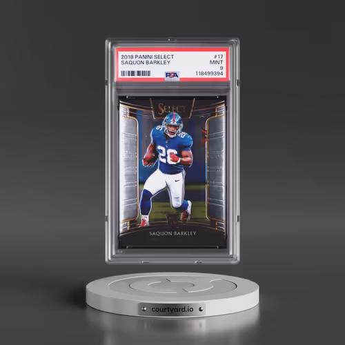 2018 Panini Select #17 Saquon Barkley (PSA 9 MINT)
