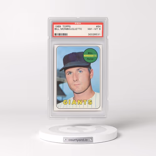 1969 Topps #64 Bill Monbouquette (PSA 8 NM-MT)