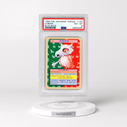 1997 Pokémon Topsun #104 Cubone - Blue Back (PSA 8 NM-MT)