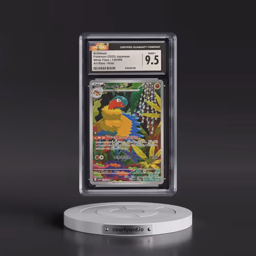 2025 White Flare - sv11W #130/086 Archeops - Art Rare Holo (CGC 9.5 MINT+)
