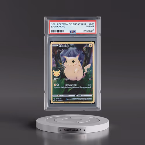2021 Pokémon Celebrations #005 Pikachu - Full Art (PSA 8 NM-MT)