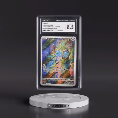 2024 Pokémon Tef EN-Temporal Forces #170 Bronzor - Illustration Rare (CGC 8.5 NM-MT+)