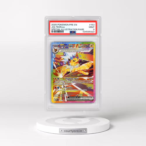 2025 Pokémon Pre EN-Prismatic Evolutions #153 Jolteon EX - Holo Special Illustration Rare (PSA 9 MINT)