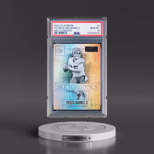2022 Panini Playbook Sketchbooks #2 Patrick Mahomes II (PSA 10 GEM MINT)