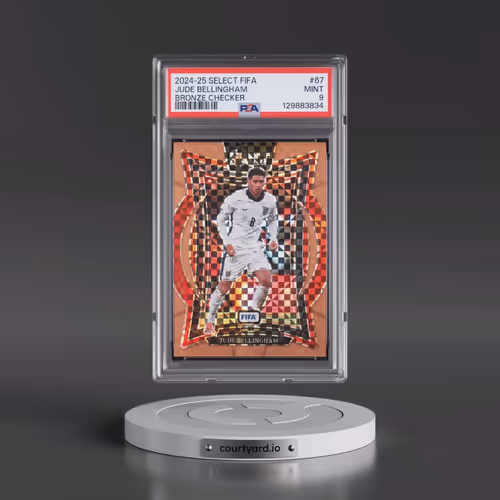 2024-25 Panini Select FIFA #67 Jude Bellingham - Bronze Checker (PSA 9 MINT)
