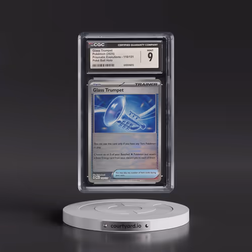 2024 Prismatic Evolutions - PRE EN #110/131 Glass Trumpet - Poké Ball Holo (CGC 9 MINT)