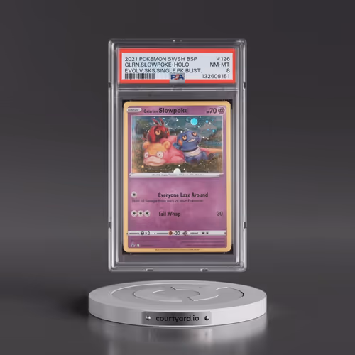 2021 Pokémon Swsh Black Star Promo #126 Galarian Slowpoke - Holo Evolving Skies Single Pack Blisters