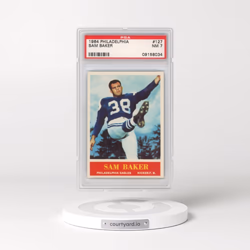 1964 Philadelphia #127 Sam Baker (PSA 7 NM)