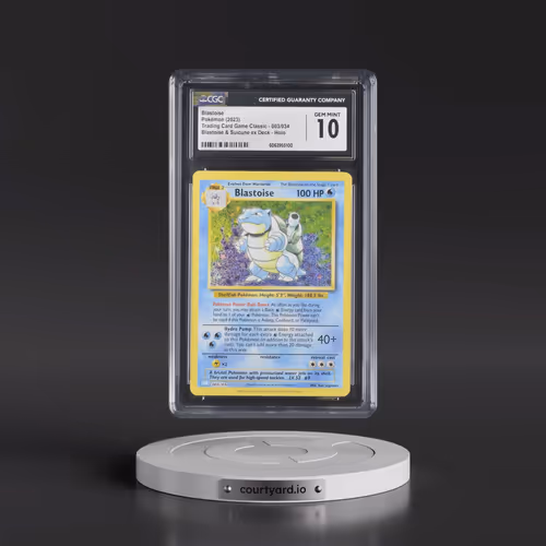 2023 Pokémon Clb-Trading Card Game Classic Blastoise & Suicune EX Deck #003 Blastoise (CGC 10 GEM MI
