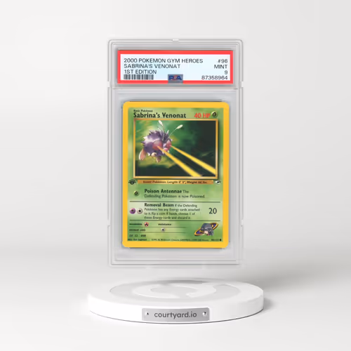 2000 Pokémon Gym Heroes #96 Sabrina's Venonat - 1st Edition (PSA 9 MINT)