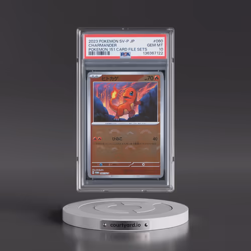 2023 Pokémon SV-P Promo #060 Charmander - Pokemon 151 Card File Sets (PSA 10 GEM MINT)