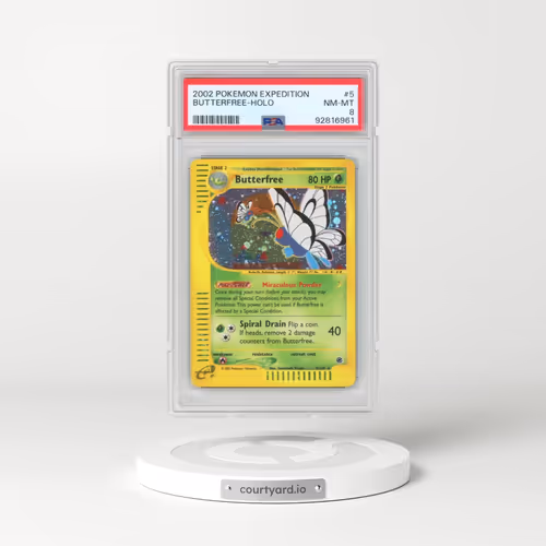 2002 Pokémon Expedition #5 Butterfree - Holo (PSA 8 NM-MT)