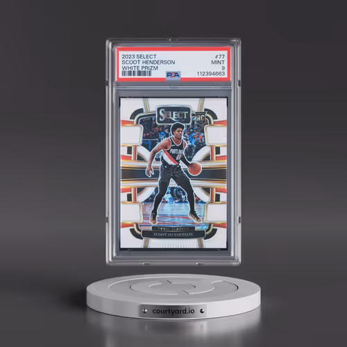 2023 Panini Select #77 Scoot Henderson - White Prizm (PSA 9 MINT)
