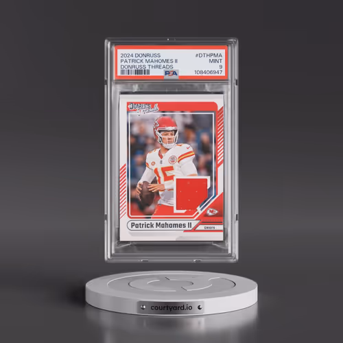 2024 Panini Donruss Donruss Threads #DTHPMA Patrick Mahomes II (PSA 9 MINT)