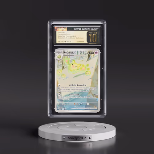 2025 Pokémon Svp EN-SV Black Star Promo #212 Reuniclus - Black Bolt Tech Sticker Collection (CGC 10