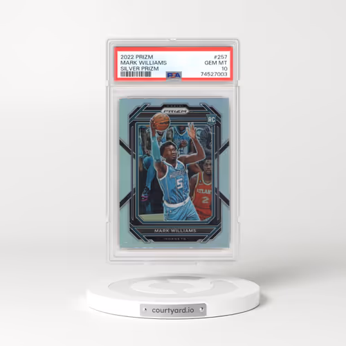 2022 Panini Prizm #257 Mark Williams - Silver Prizm (PSA 10 GEM MINT)