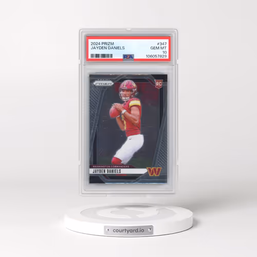 2024 Panini Prizm #347 Jayden Daniels (PSA 10 GEM MINT)