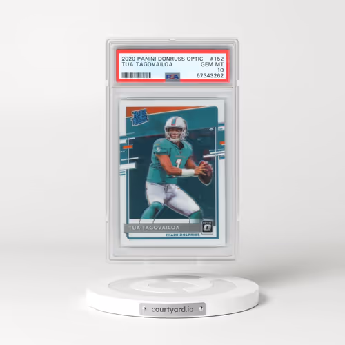 2020 Panini Donruss Optic #152 Tua Tagovailoa (PSA 10 GEM MINT)