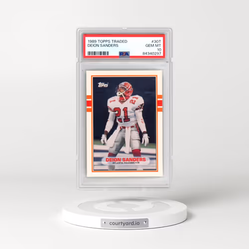 1989 Topps Traded #30T Deion Sanders (PSA 10 GEM MINT)