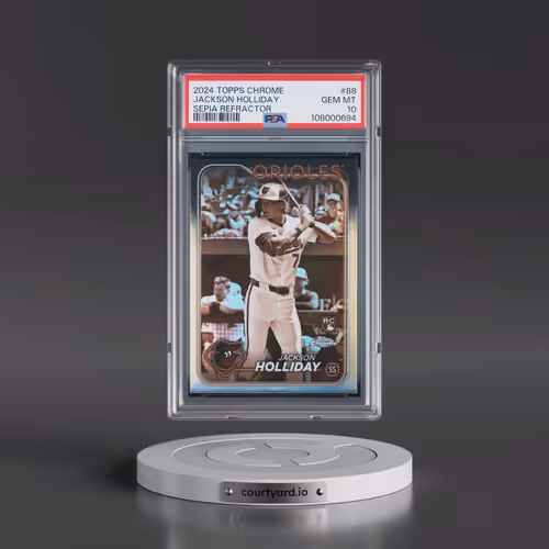 2024 Topps Chrome #88 Jackson Holliday - Sepia Refractor (PSA 10 GEM MINT)