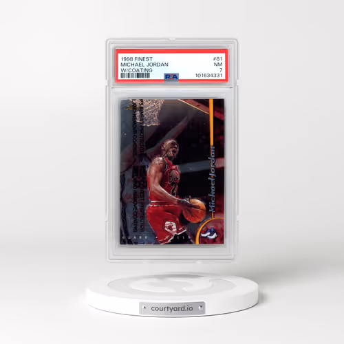 1998 Finest #81 Michael Jordan - w/Coating (PSA 7 NM)