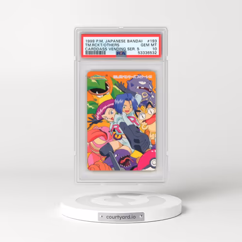1999 Pokémon Bandai Carddass Vending Series 5 #193 Team Rocket & Others (PSA 10 GEM MINT)