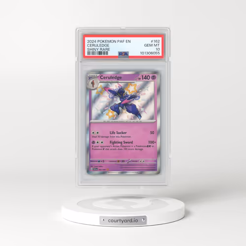 2024 Pokémon Paf EN-Paldean Fates #162 Ceruledge - Shiny Rare (PSA 10 GEM MINT)